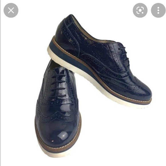 Boden Shoes - Boden Navy Nina Platform Brogues, size US 8.5 (UK 39)